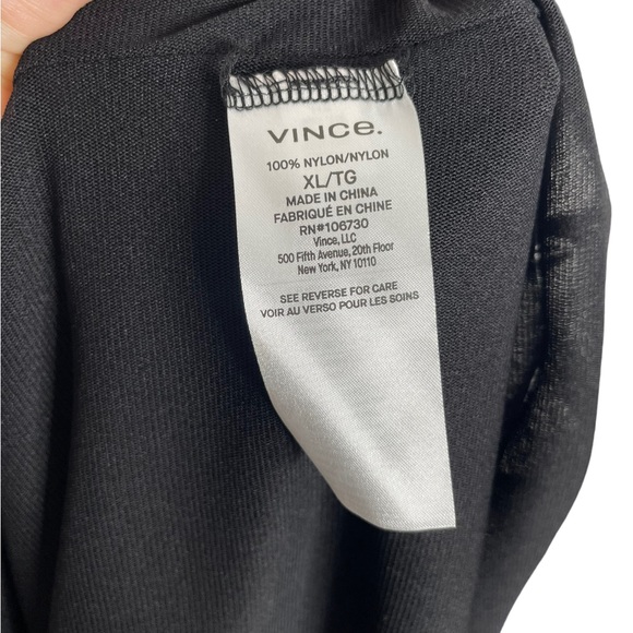 Vince | NWT Gathered Camisole Dress in Black XL - Picture 7 of 10